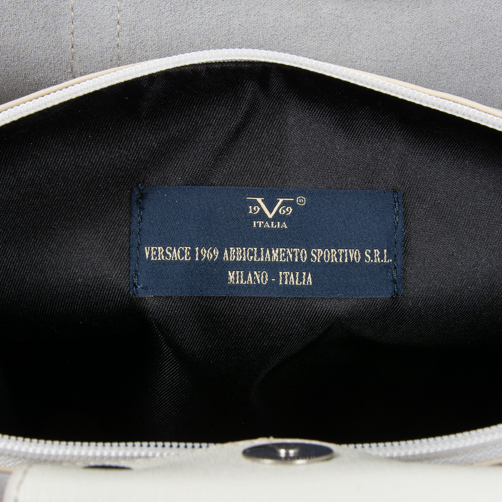 V 1969 Italia Borsa da donna JERSEY bianca