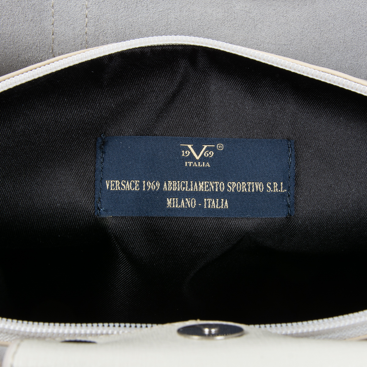 V 1969 Italia Borsa da donna JERSEY bianca
