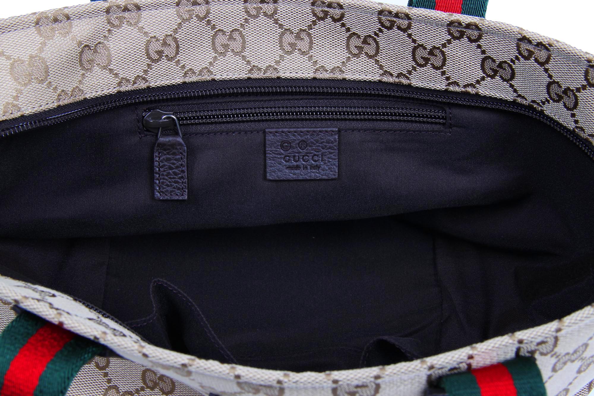 Gucci Tote borsa a mano con due manici e logo GG 374433 527066