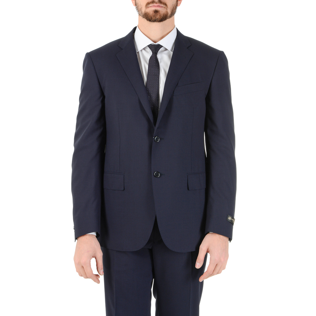 Corneliani Abito da uomo a maniche lunghe blu scuro Super 140's