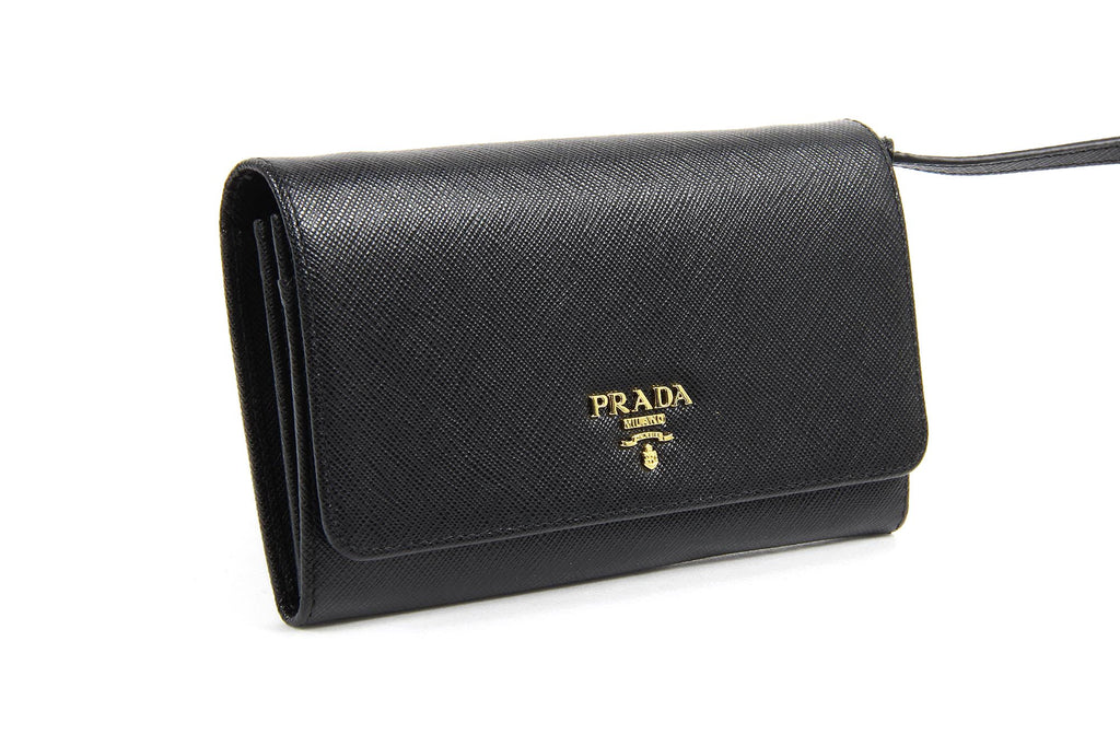 Pochette Prada 1MT437 Nero Saffiano Metallo