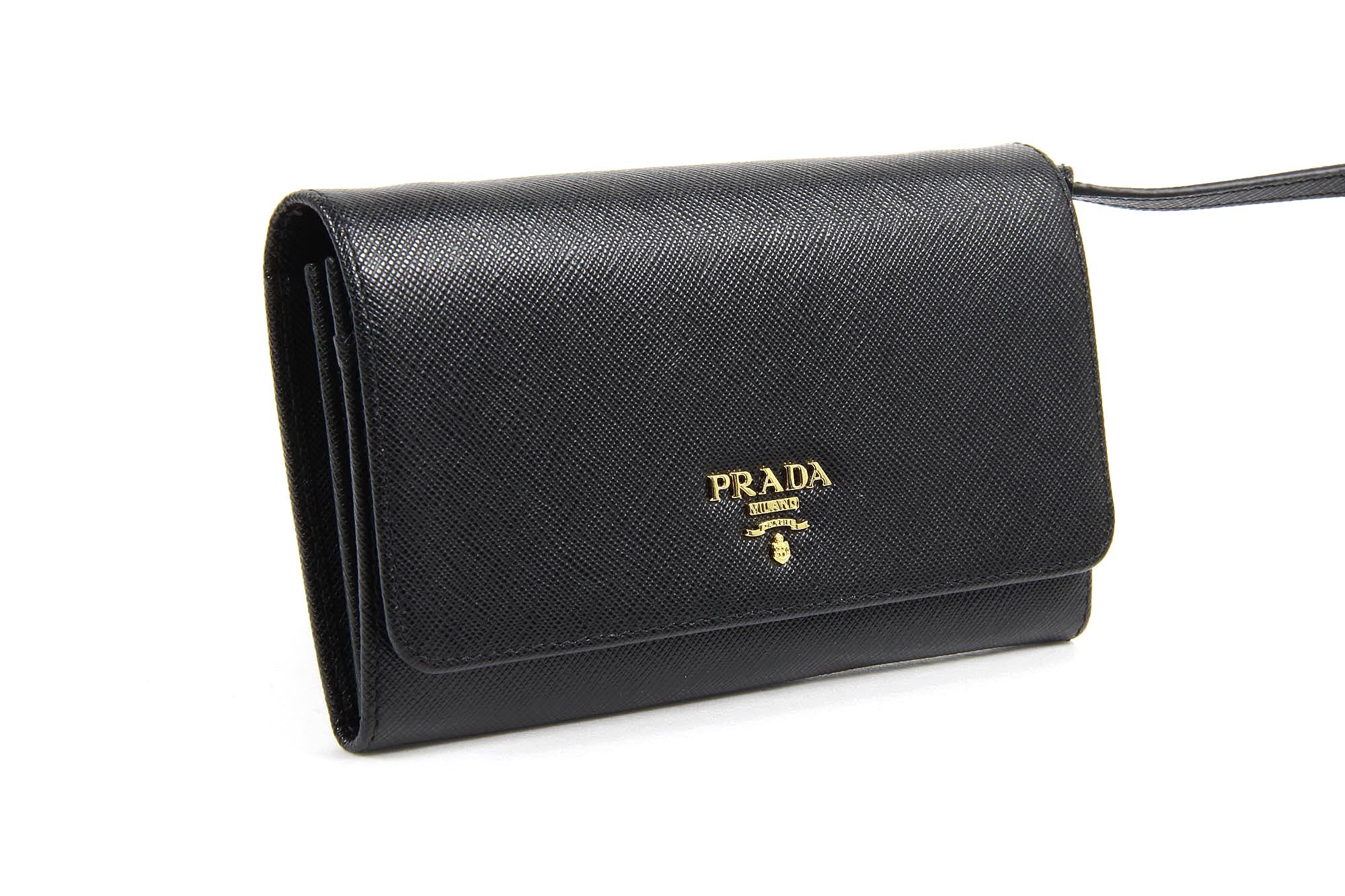 Pochette Prada 1MT437 Nero Saffiano Metallo