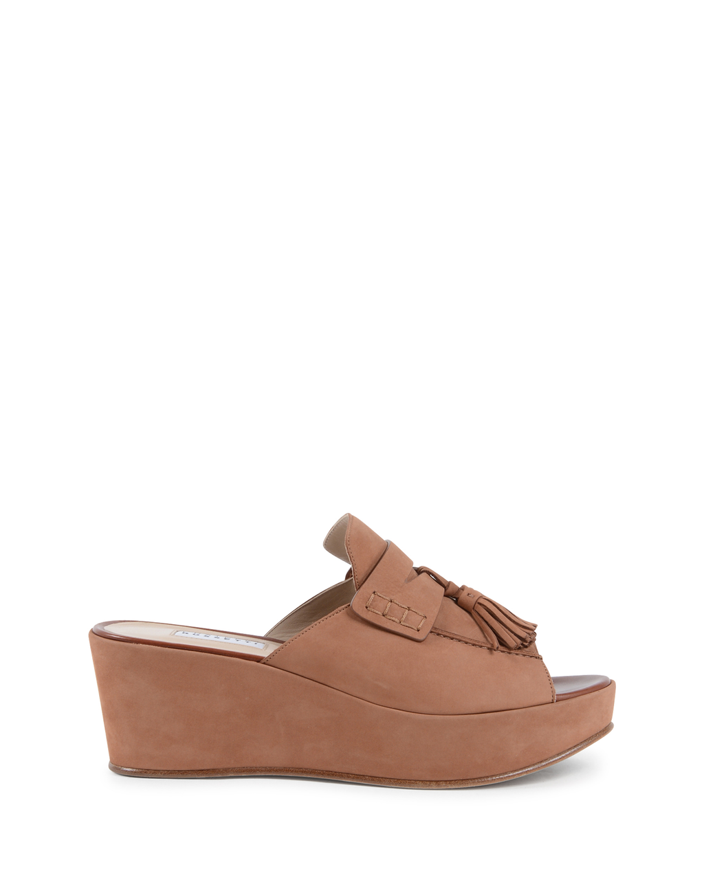 Fratelli Rossetti Sandalo Con Zeppa Donna Marrone Chiaro 66215 NABUK BRIGHT MANDORL