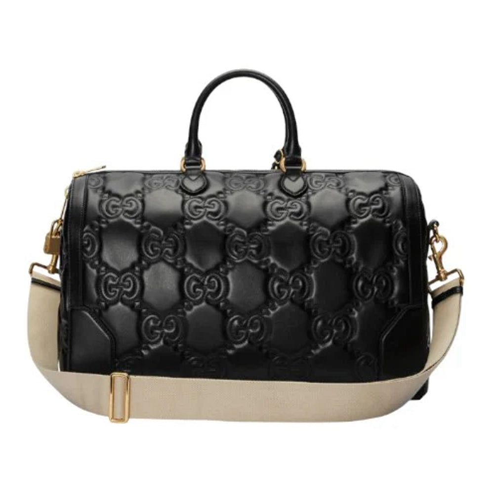 Borsa da viaggio in pelle GG