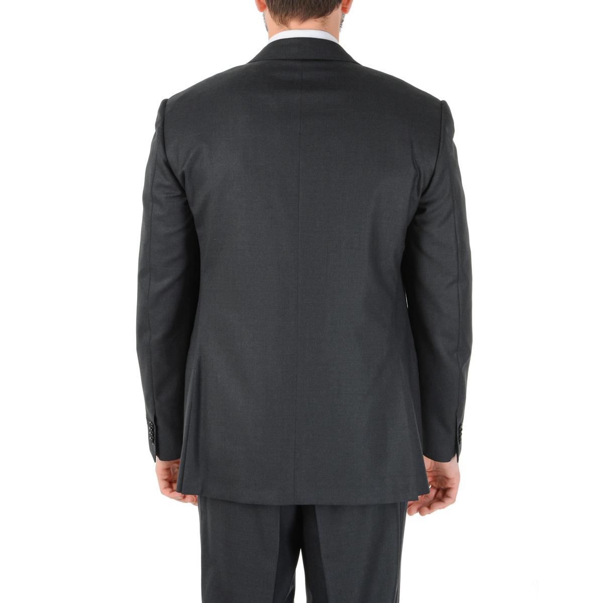 Corneliani Abito da uomo a maniche lunghe grigio scuro Super 160's