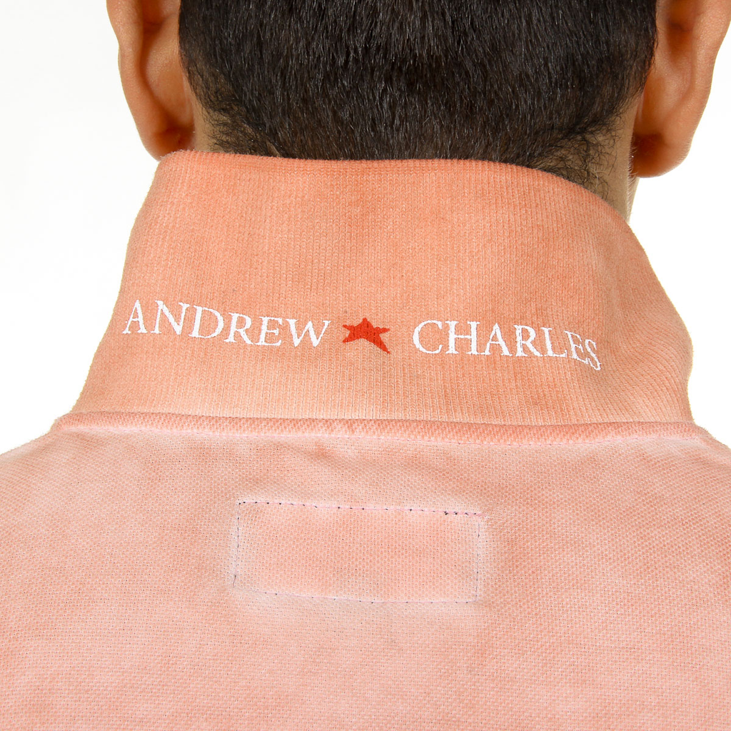 Andrew Charles Polo da uomo a maniche corte arancione SIMBA
