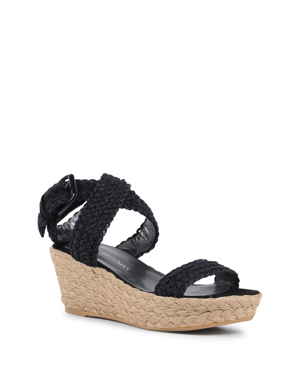 Sandalo con zeppa da donna Stuart Weitzman nero ALEXLO