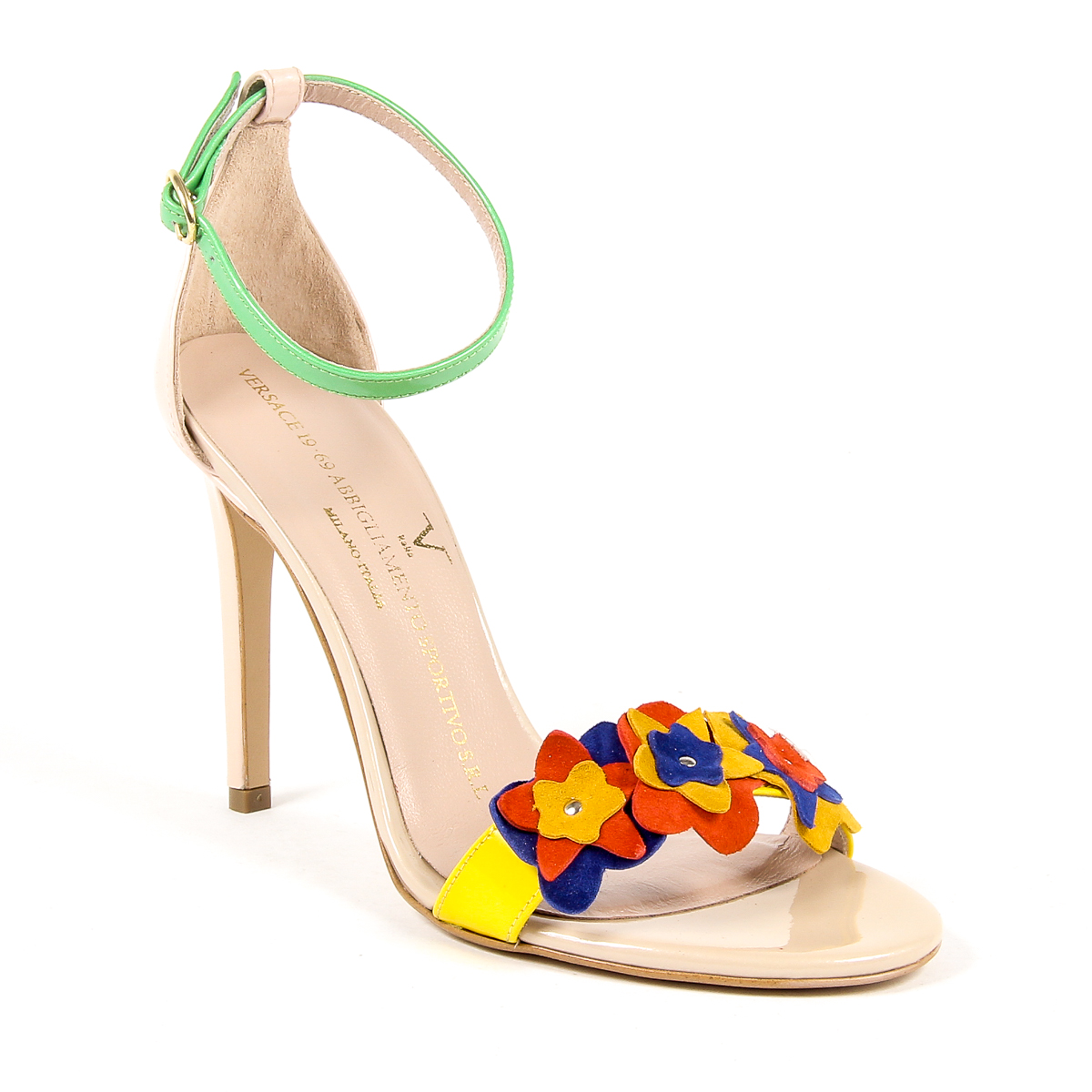 V 1969 Italia Sandalo con cinturino alla caviglia da donna Multicolor CATALINA