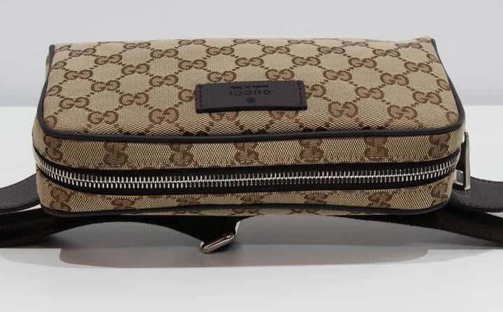 Borsa a marsupio Gucci con cintura beige marrone