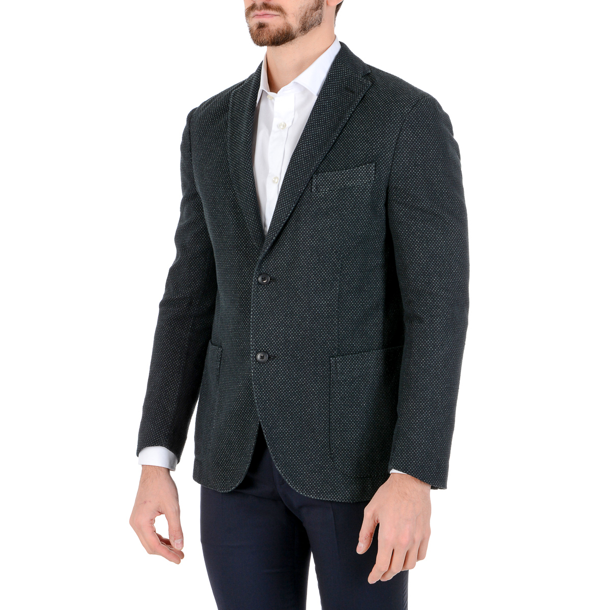 Boglioli Milano Giacca Uomo Maniche Lunghe Grigio Scuro