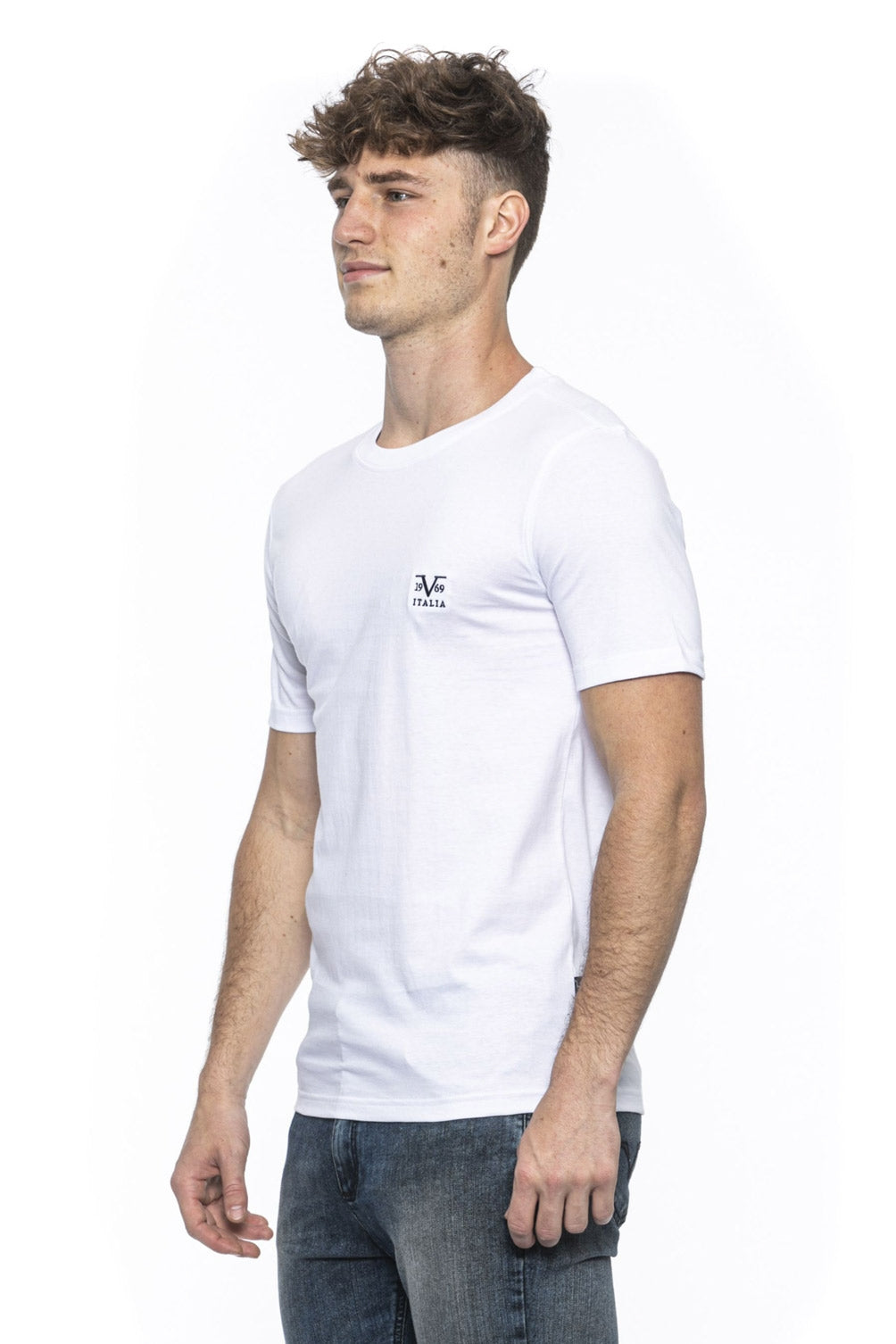 19V69 Italia T-shirt da uomo bianca ERIC WHITE