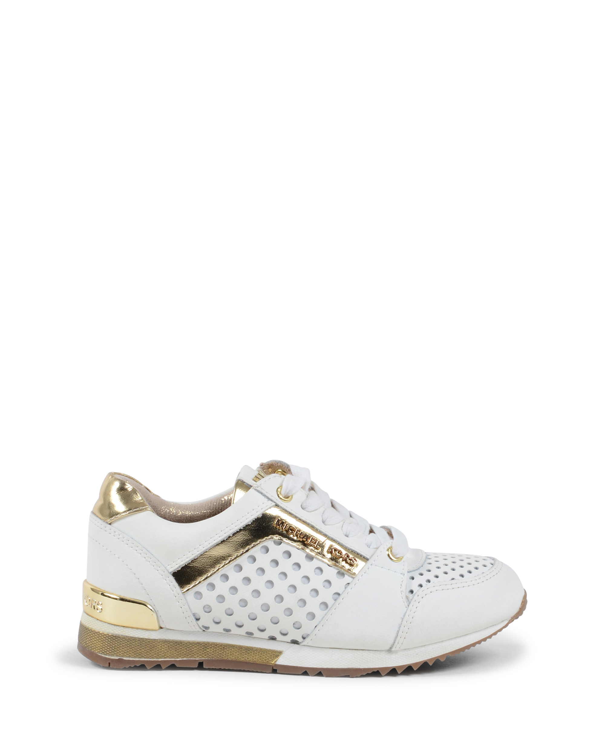 Michael Kors Sneaker da bambina bianca ZIA ALLIE SAY WHITE GOLD