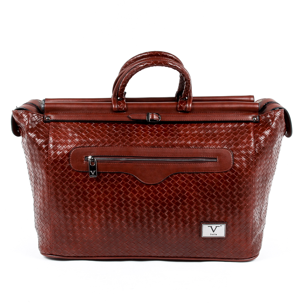 V 1969 Italia Borsa da uomo rosso scuro GARY