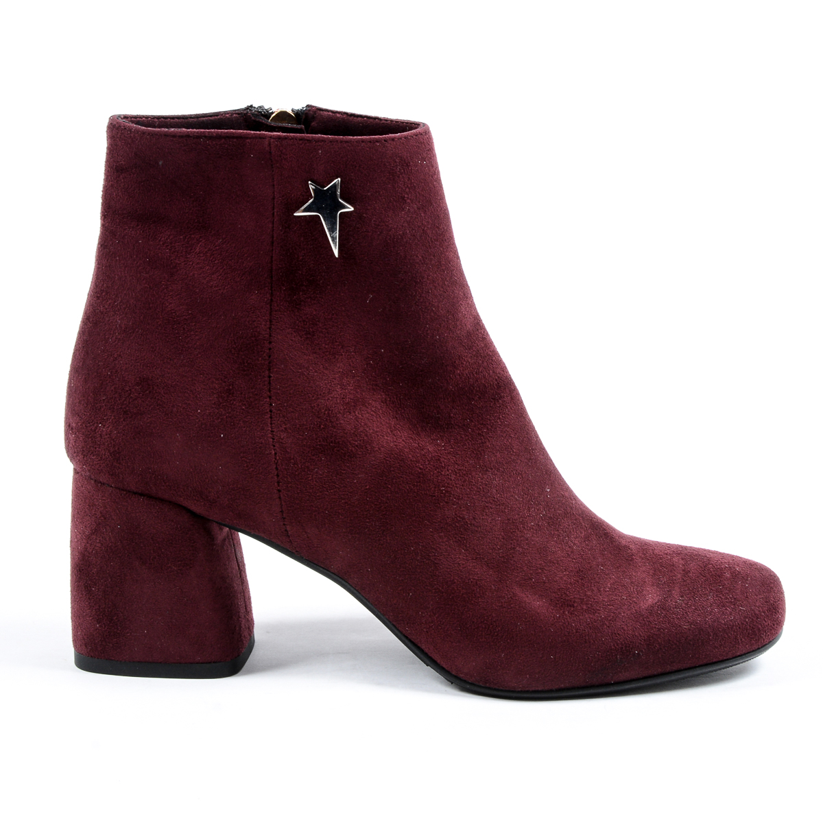 Stivaletti con tacco da donna Andrew Charles Bordeaux DOLLY