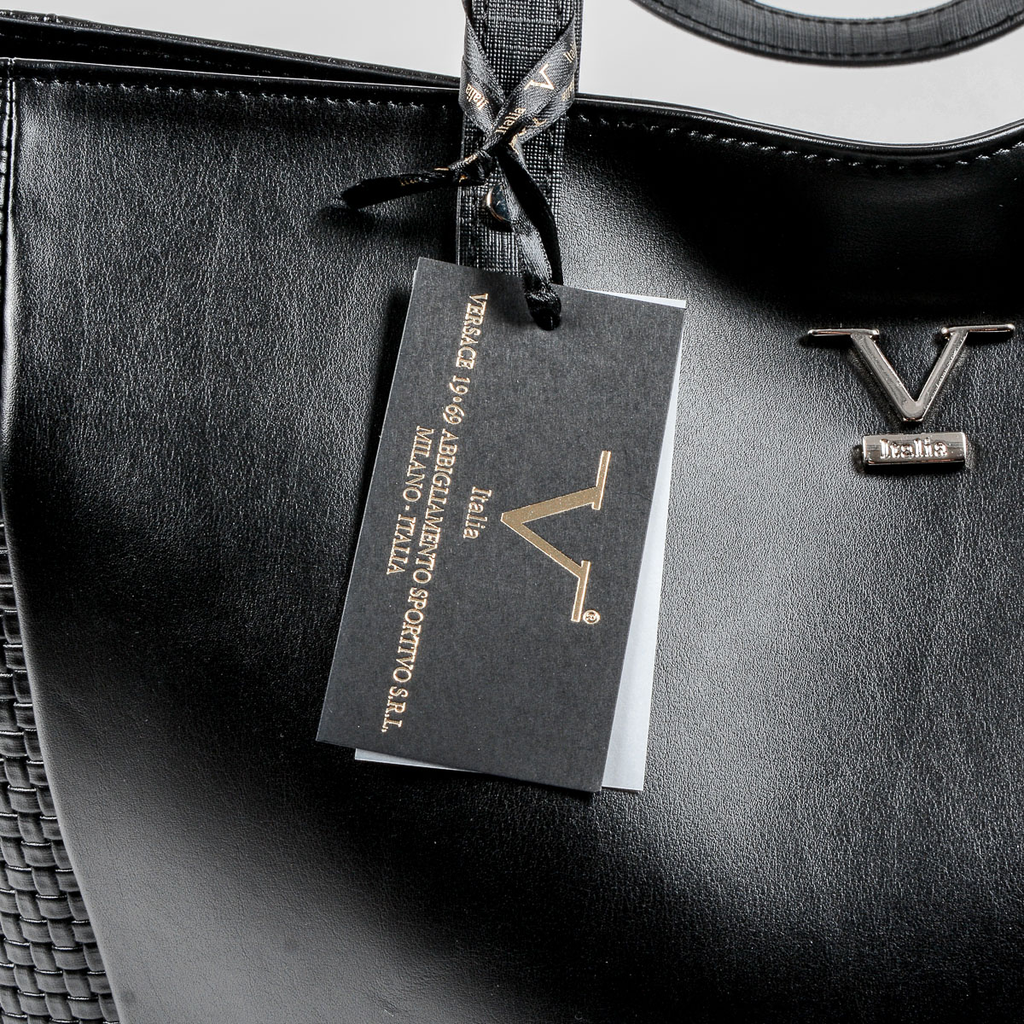 V 1969 Italia Borsa da donna nera REINA