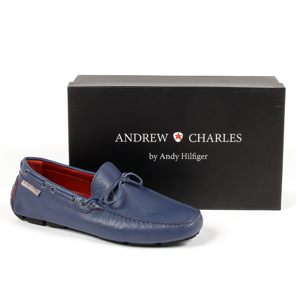 Mocassini da uomo Andrew Charles blu STEVE