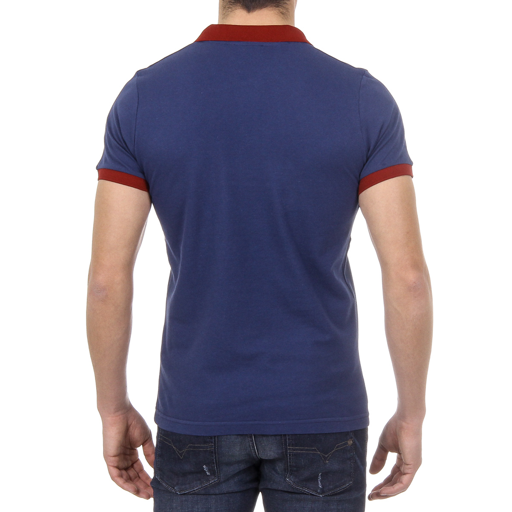 Polo da uomo a maniche corte Ufford & Suffolk Polo Club US002 BLU NAVY
