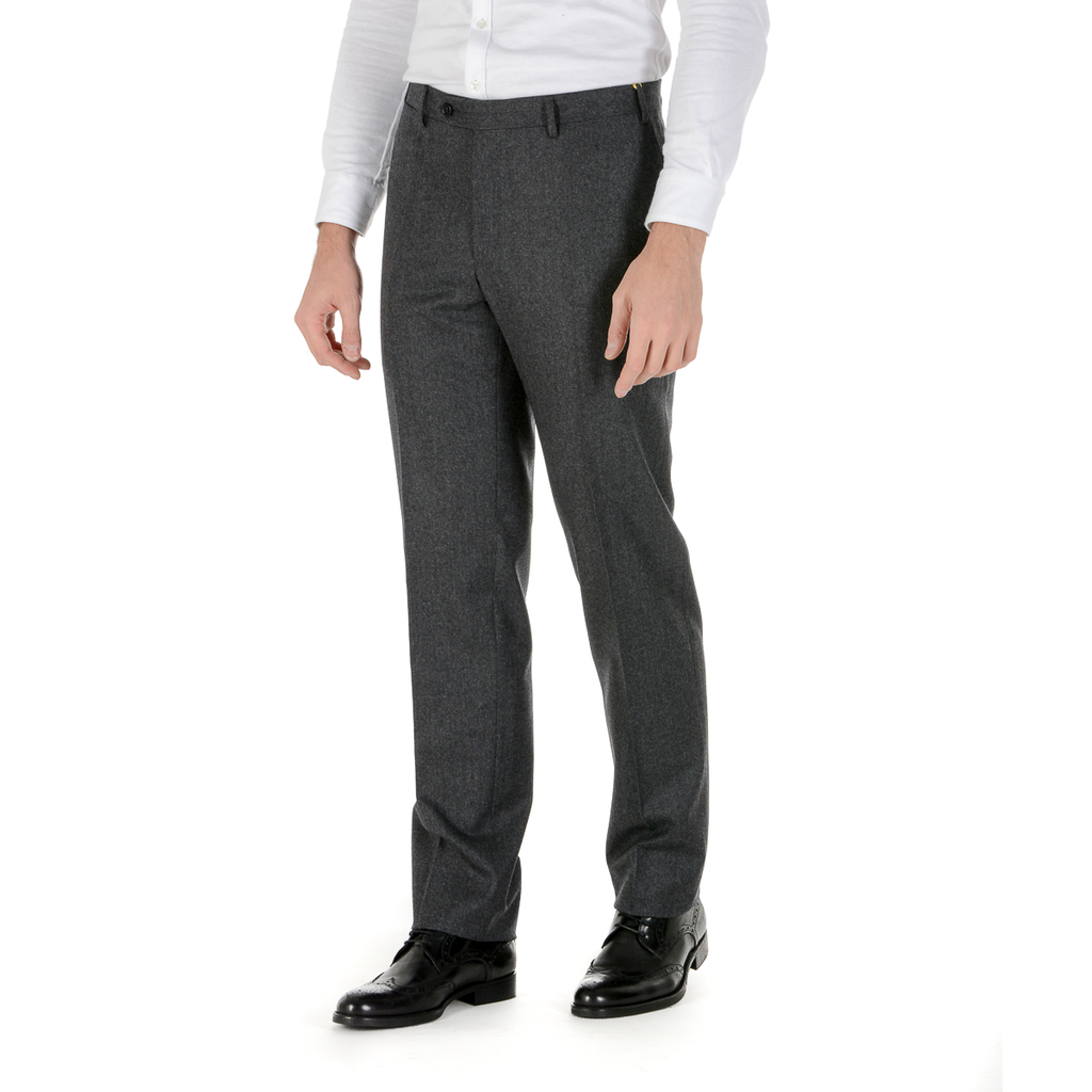 Pantaloni da uomo Canali grigio scuro