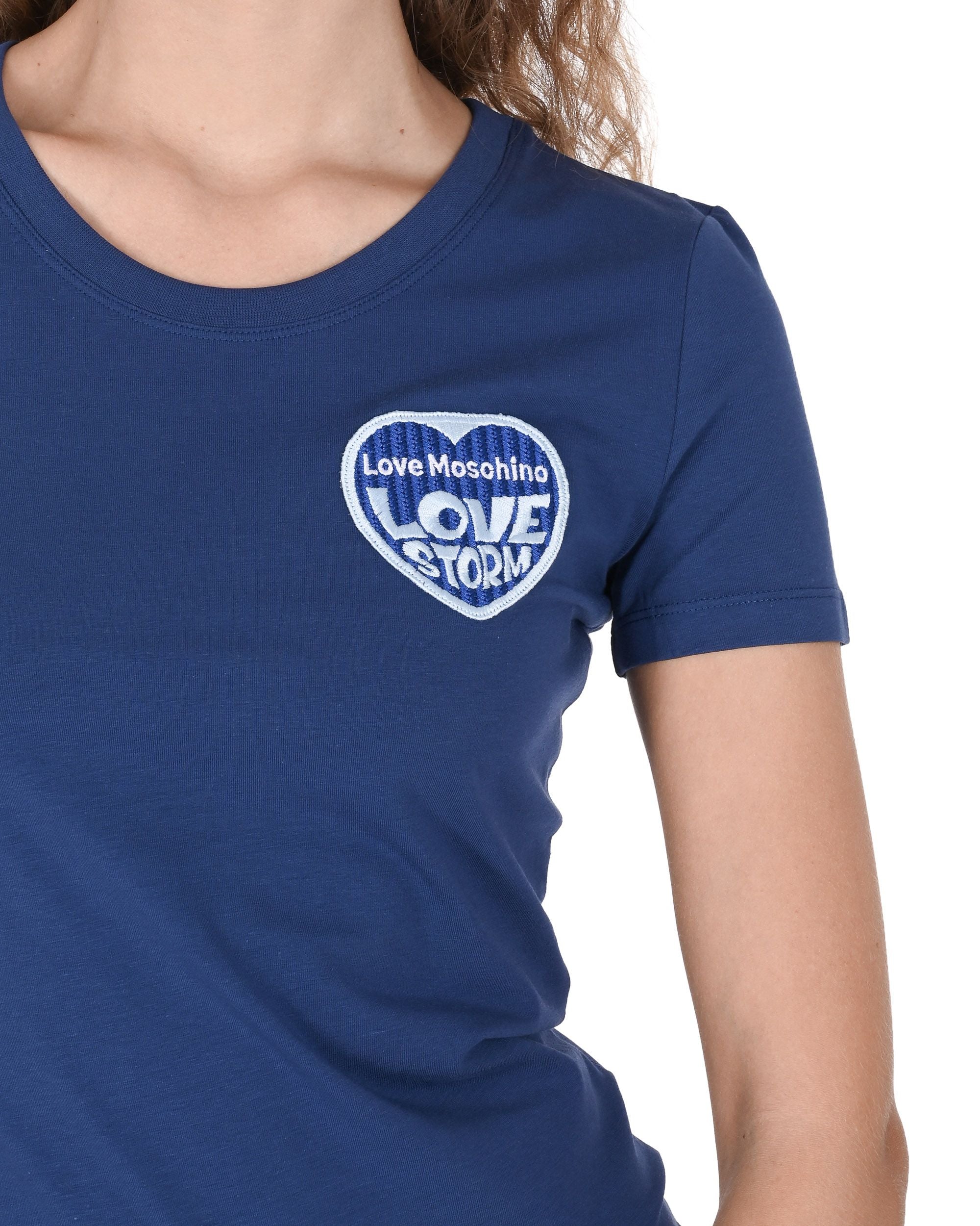 T-shirt da donna Love Moschino W 4 H19 80 E 1951 Y57 BLU