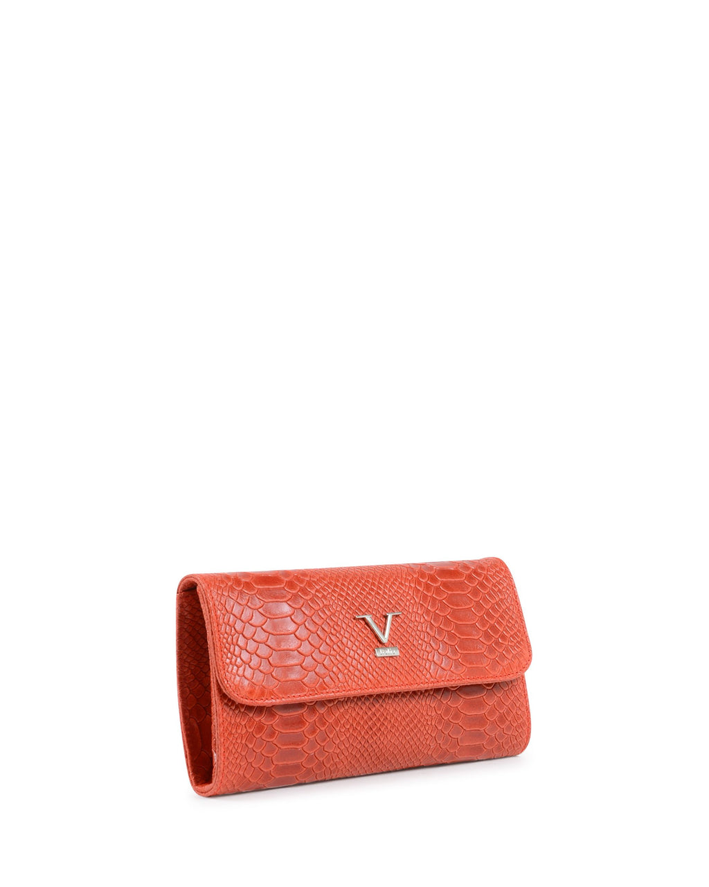 Borsa A Spalla Donna V Italia Rossa V1513 PITONE STAMPATO ROSSO