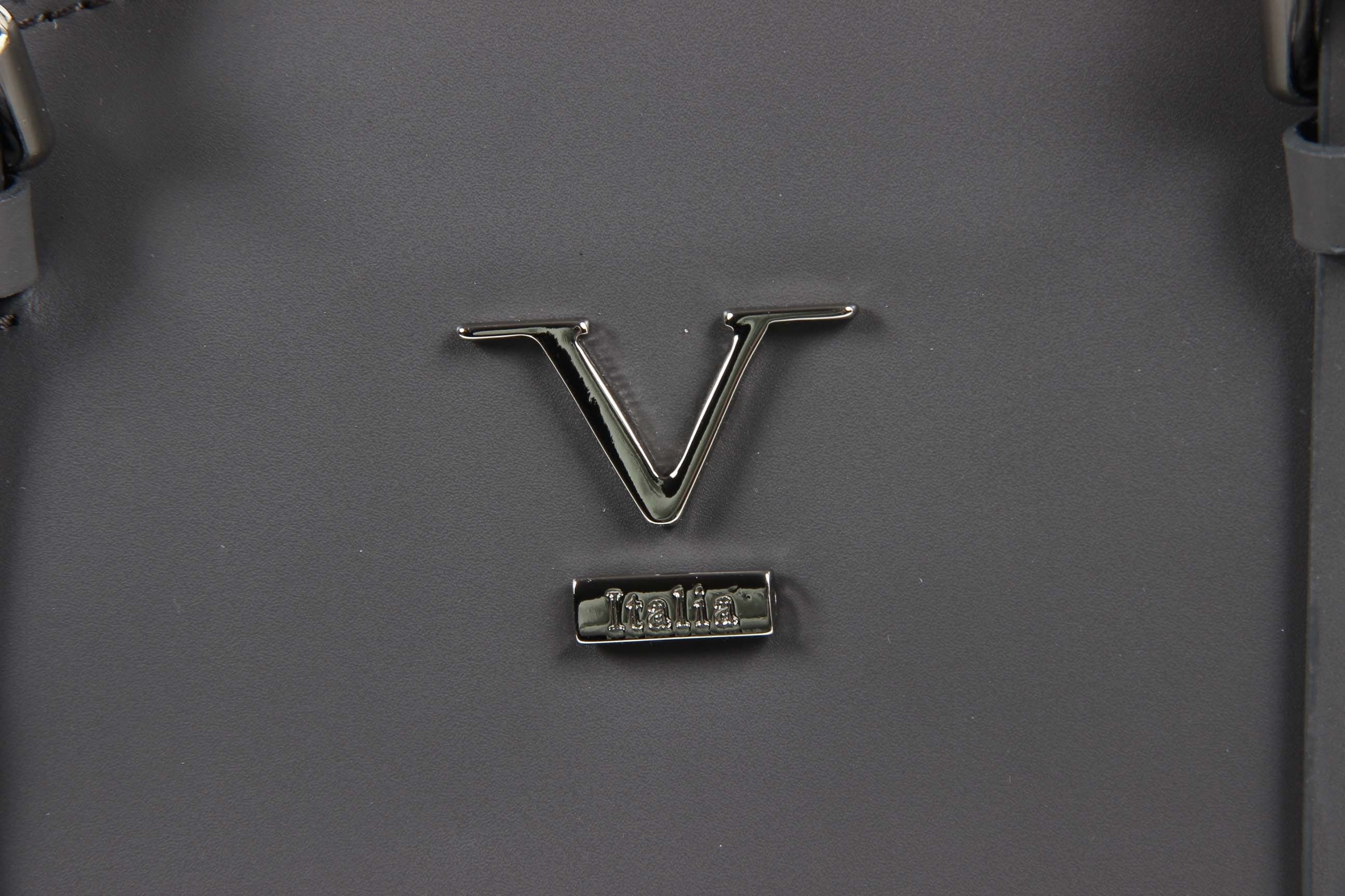 Borsa da donna V 1969 Italia V016-S RUGA STAMPATO GRIGIO