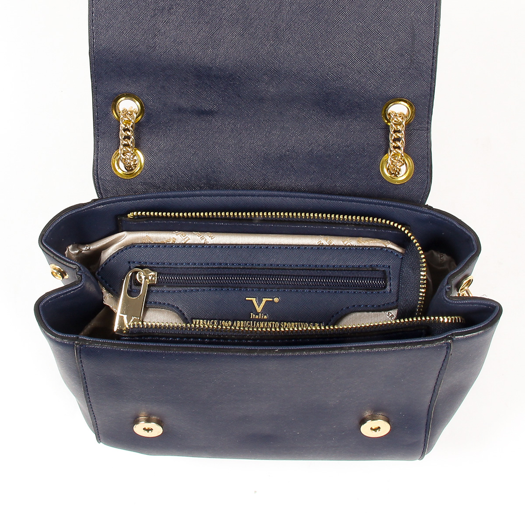 V 1969 Italia Borsa da donna blu scuro PRISCILLA