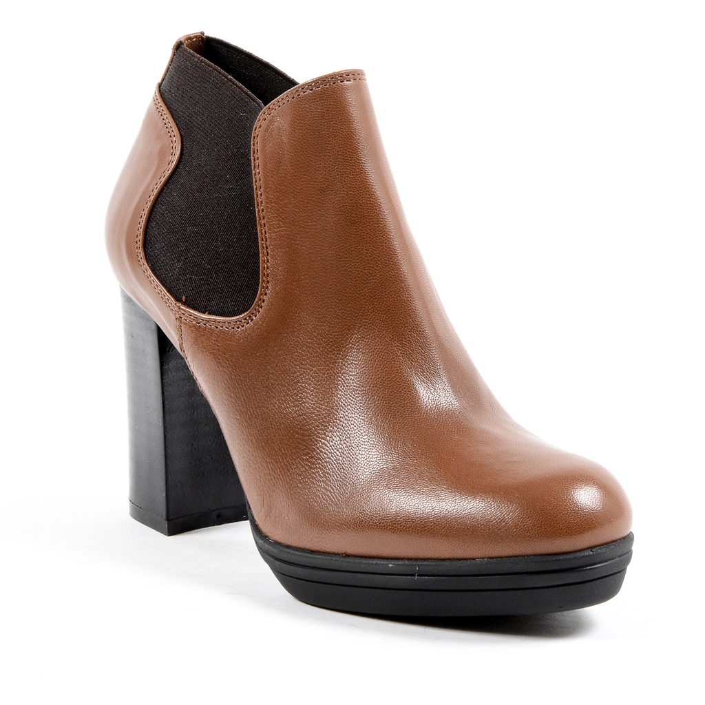 V 1969 Italia Stivaletto con tacco da donna marrone GRACY
