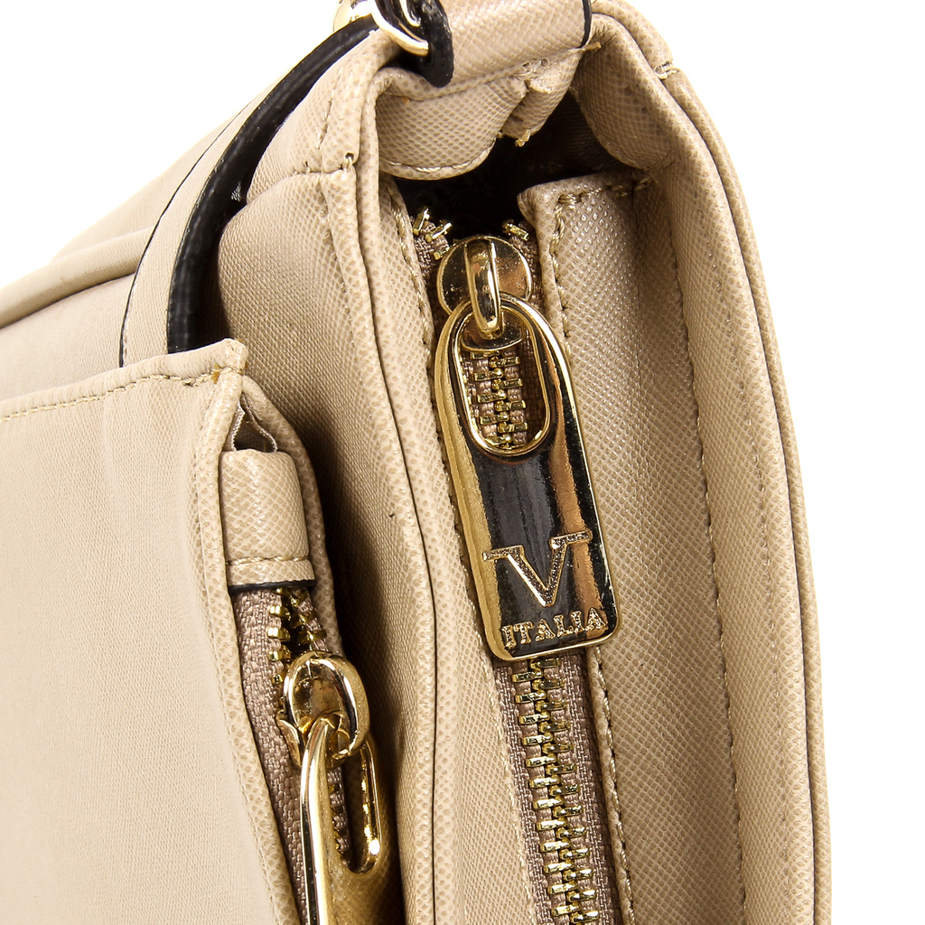 V 1969 Italia Borsa a tracolla da donna Beige MONICA