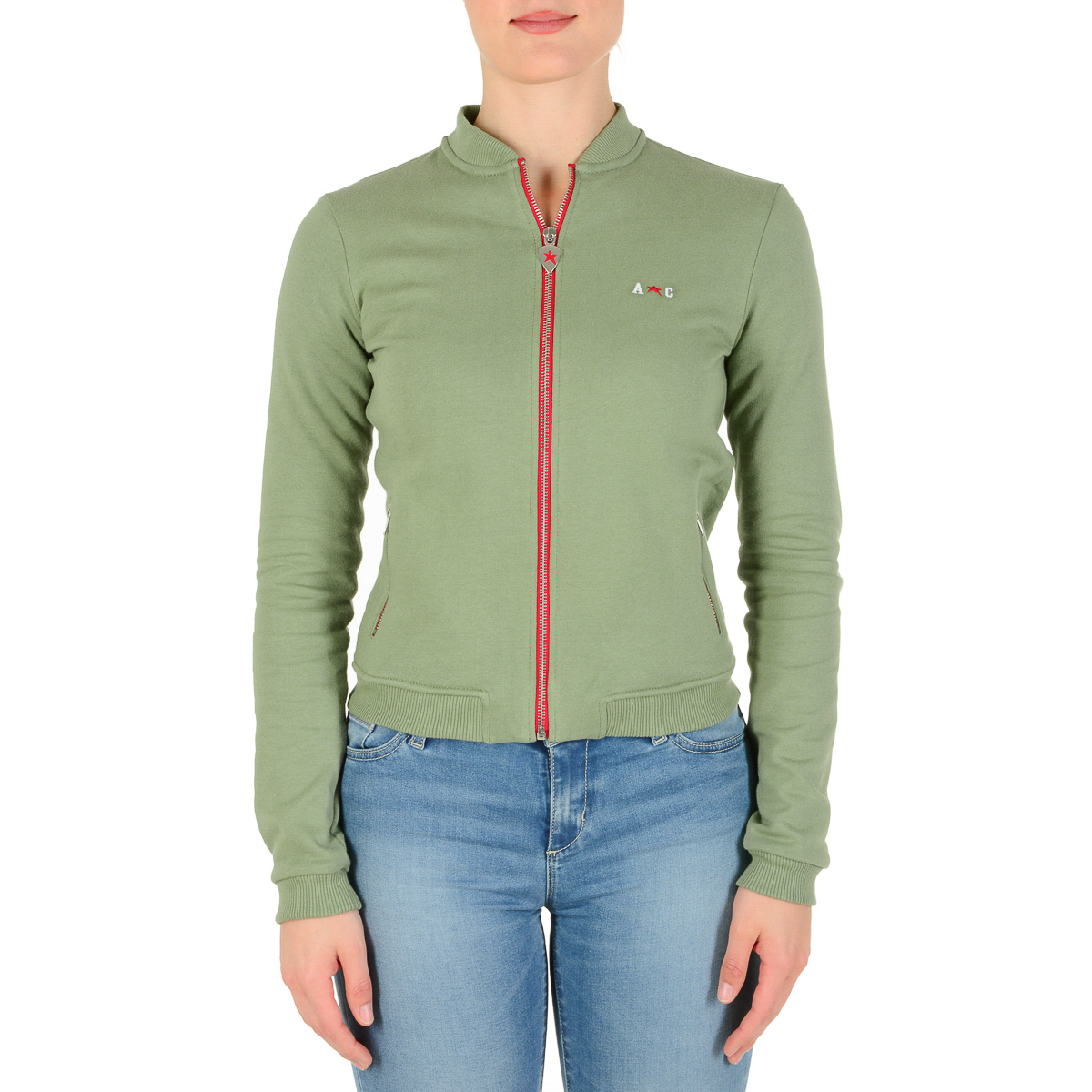 Andrew Charles Maglione da donna a maniche lunghe verde SUMATRA
