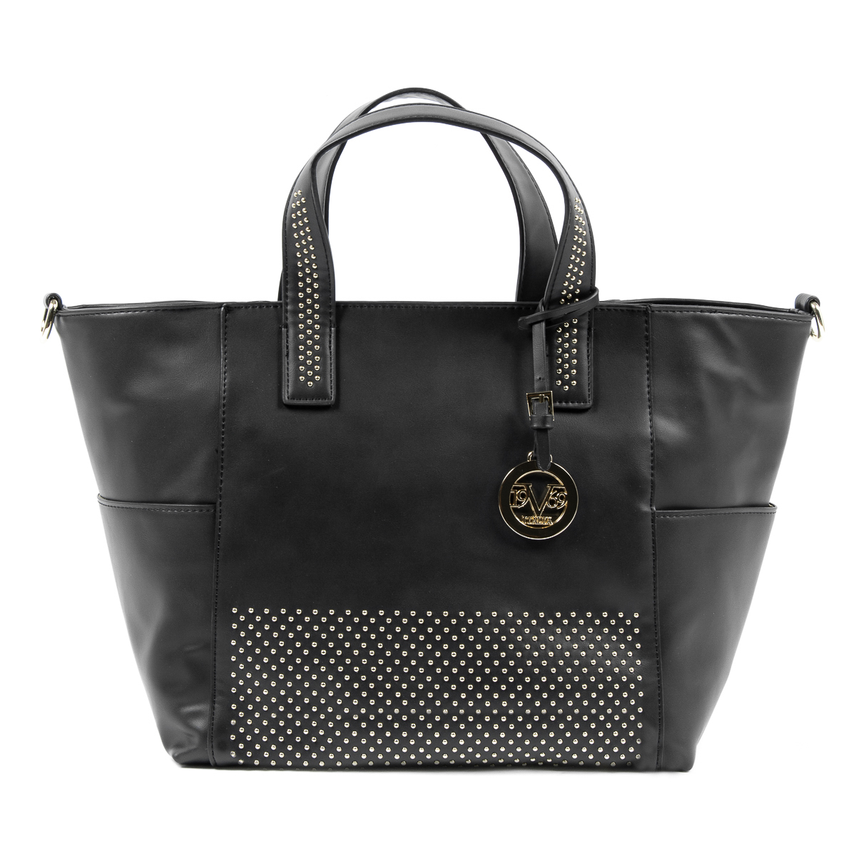V 1969 Italia Borsa da donna nera VERONICA
