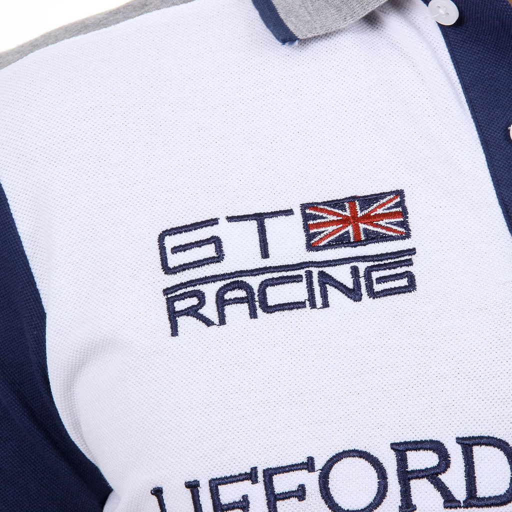Polo da uomo a maniche corte Ufford & Suffolk Polo Club US001 BIANCO
