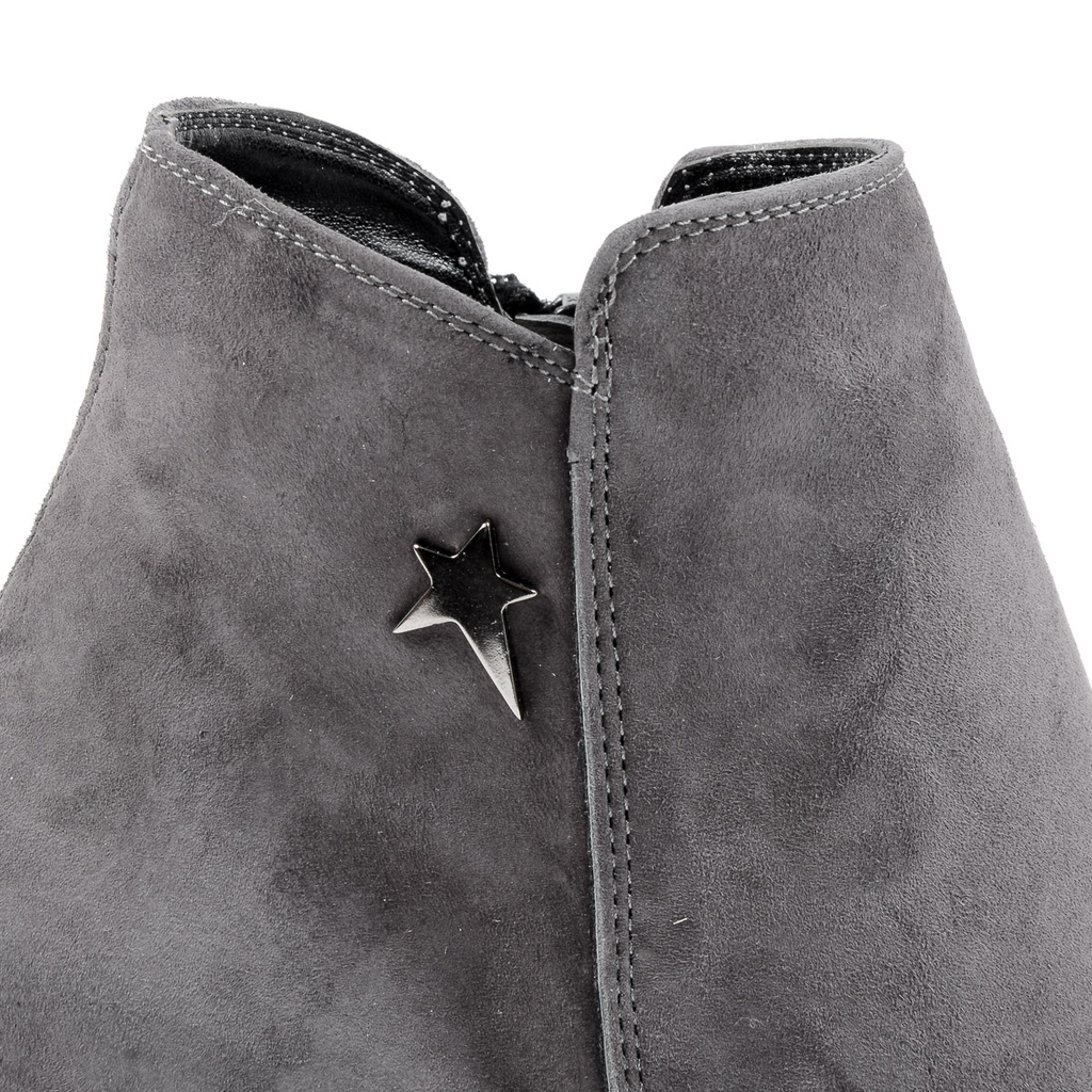 Stivaletti con tacco da donna Andrew Charles, grigi SHERYL