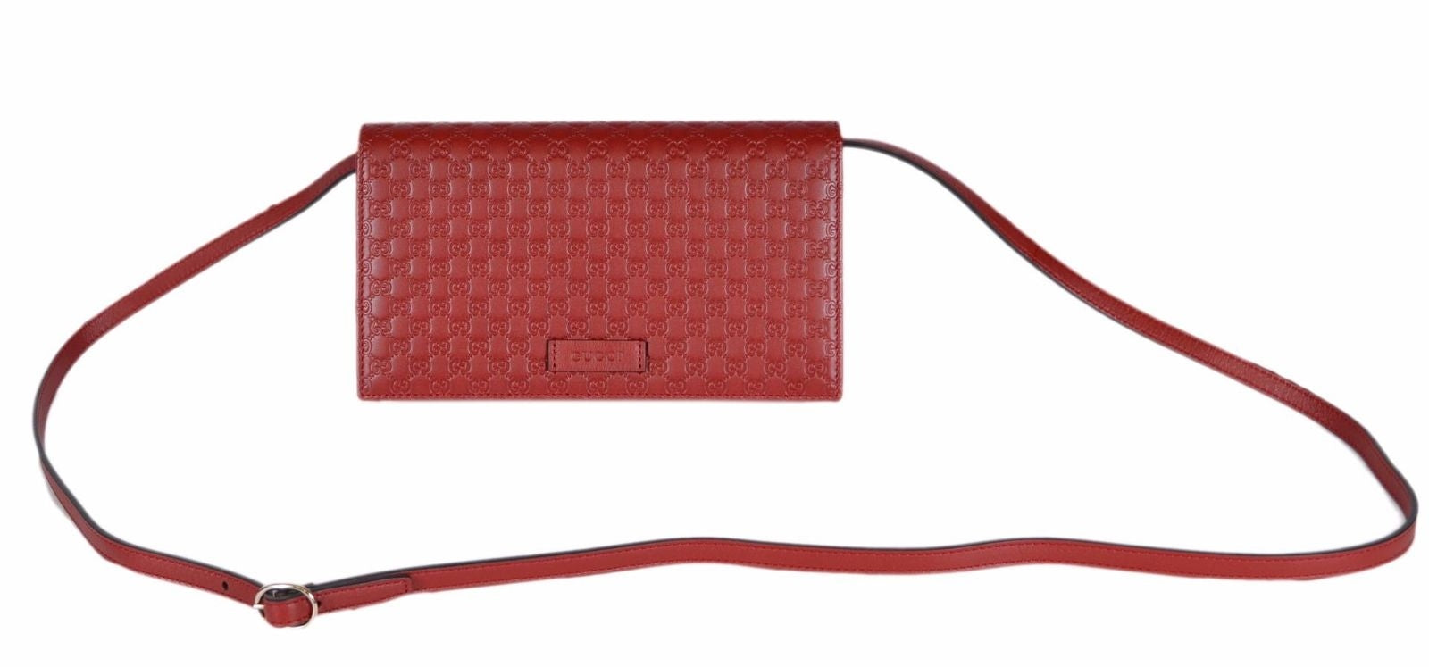 Borsa a tracolla Gucci Guccissima rossa