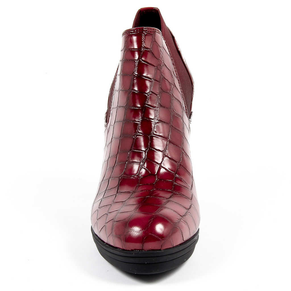 V 1969 Italia Stivaletto con tacco da donna Bordeaux GRACY