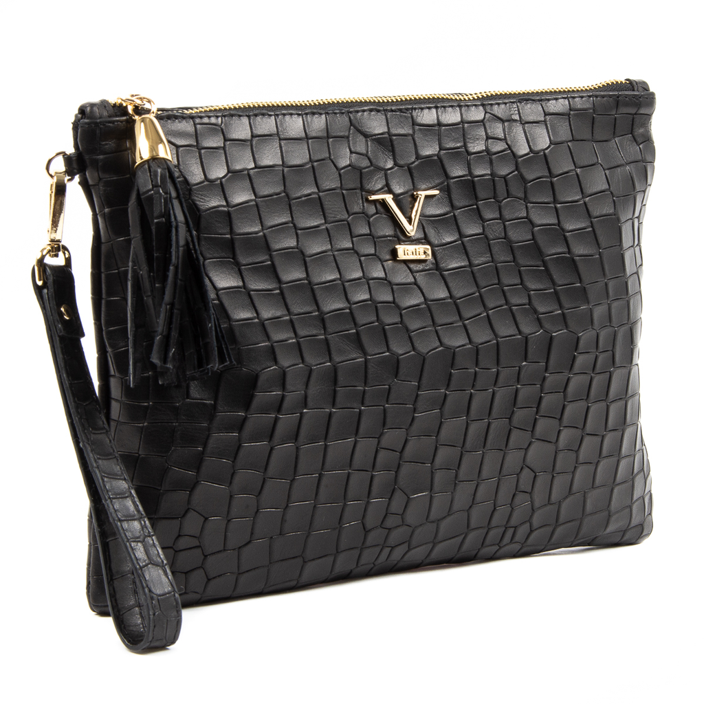 V 1969 Italia Borsa da donna nera LIME