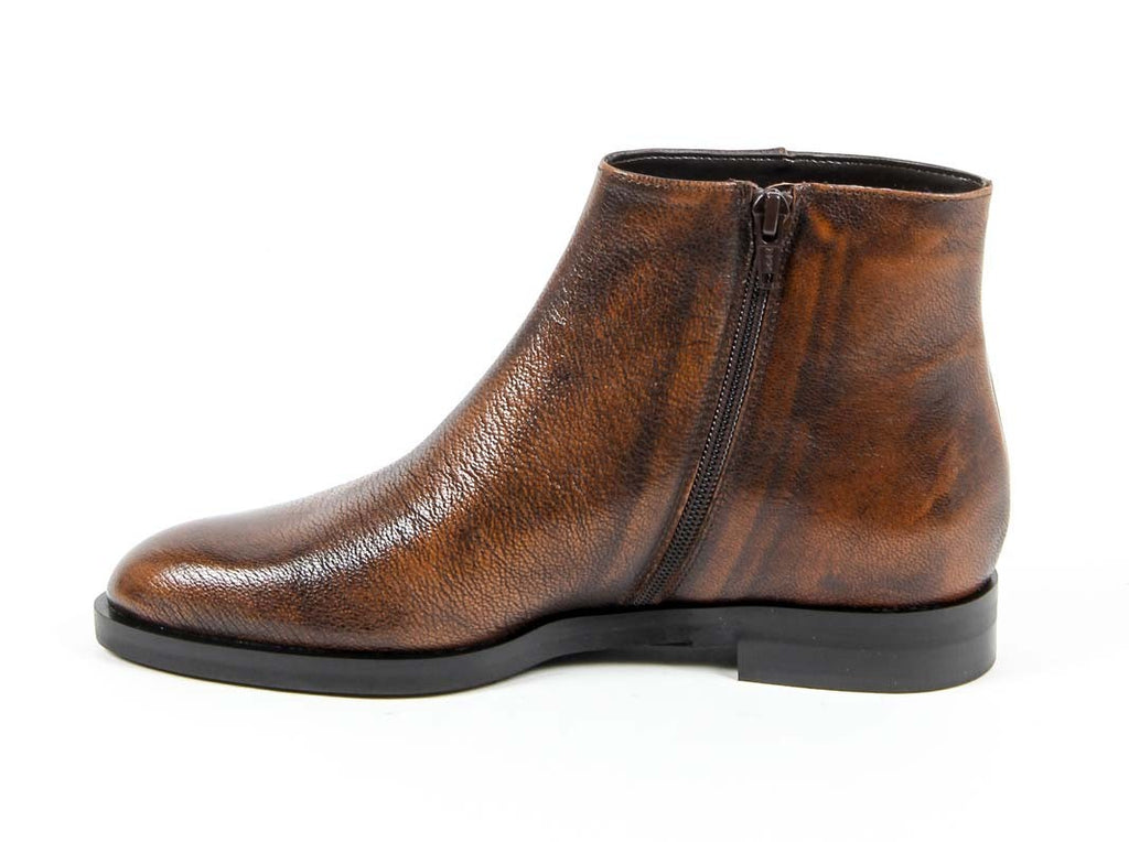 V 1969 Italia Womens Ankle Boot B1993 VITELLO BOTTOLATO RUST