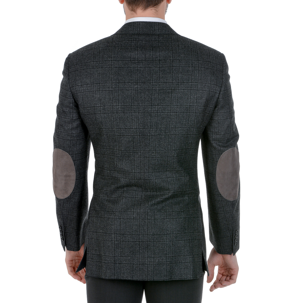 Giacca da uomo Canali maniche lunghe grigio scuro
