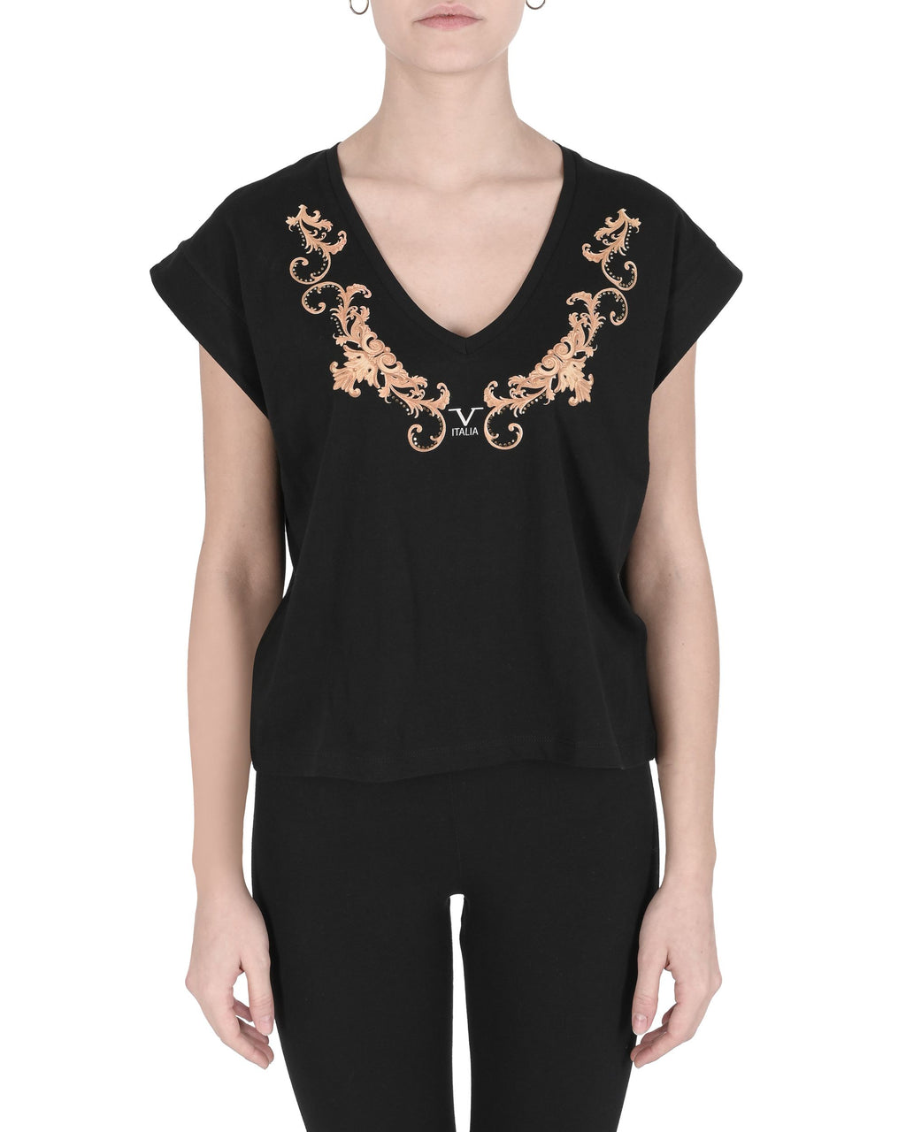 19V69 Italia T-shirt da donna SIA BLACK