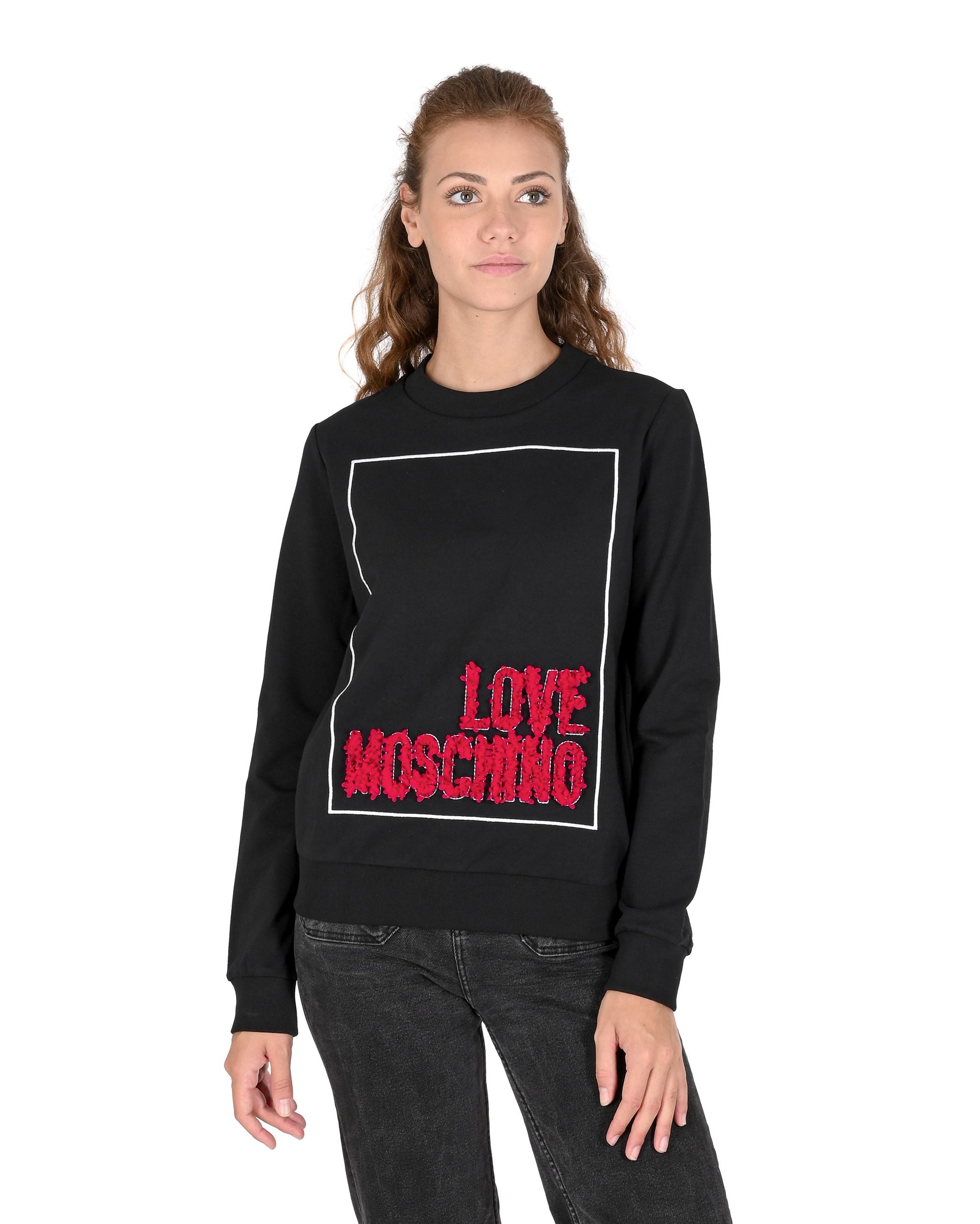 Felpa da donna Love Moschino W 6 302 23 E 2269 C74 NERO