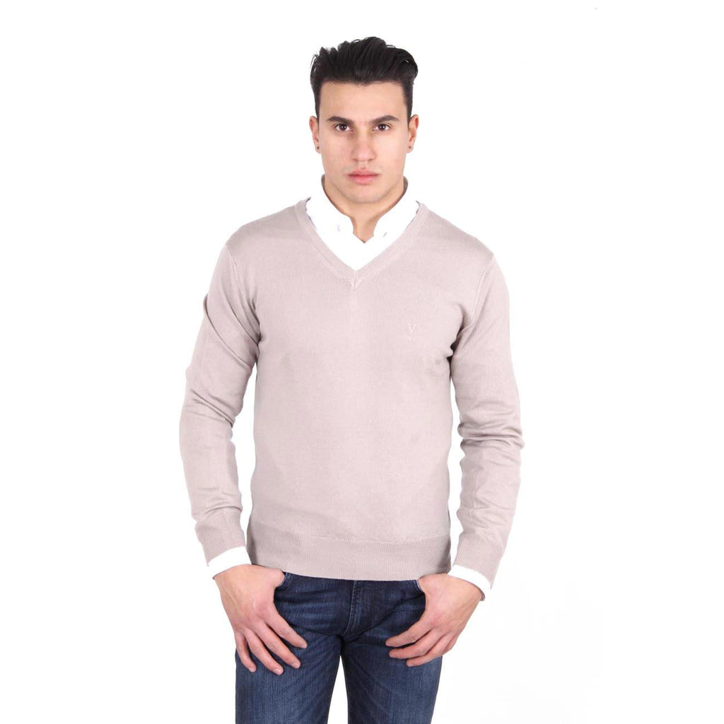 Maglione uomo scollo a V V 1969 Italia 9801 SCOLLO V SABBIA