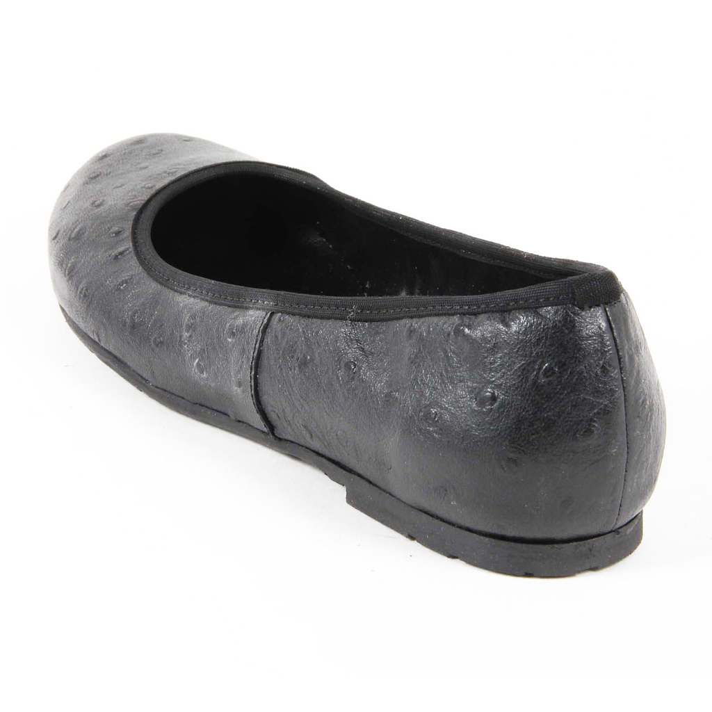 V 1969 Italia Ballerina da donna E08 TESSUTO NERO STRUZZO