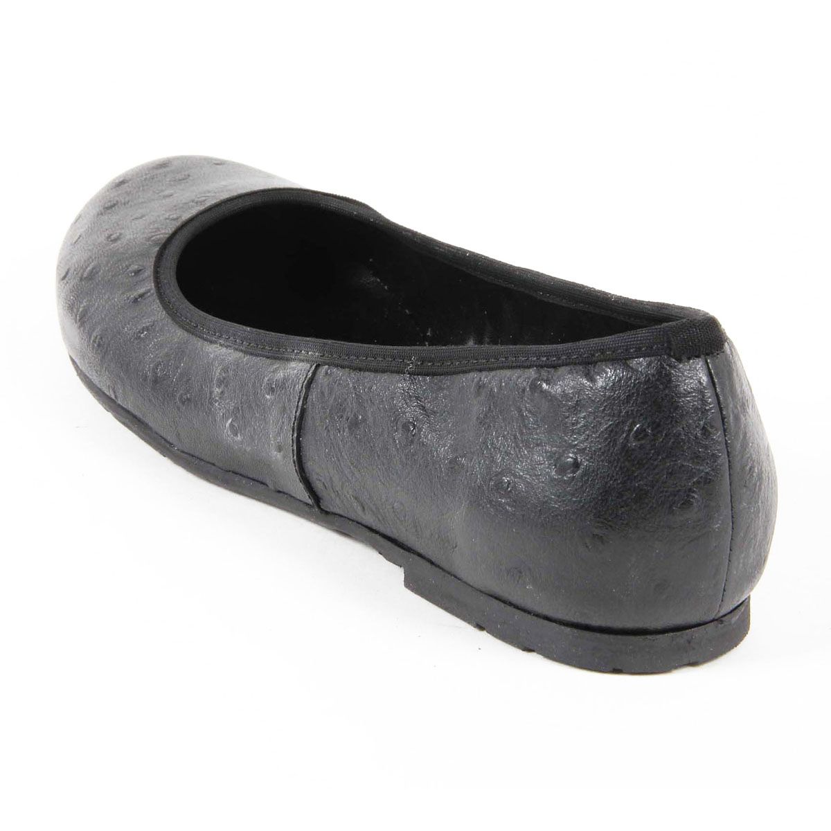 V 1969 Italia Ballerina da donna E08 TESSUTO NERO STRUZZO