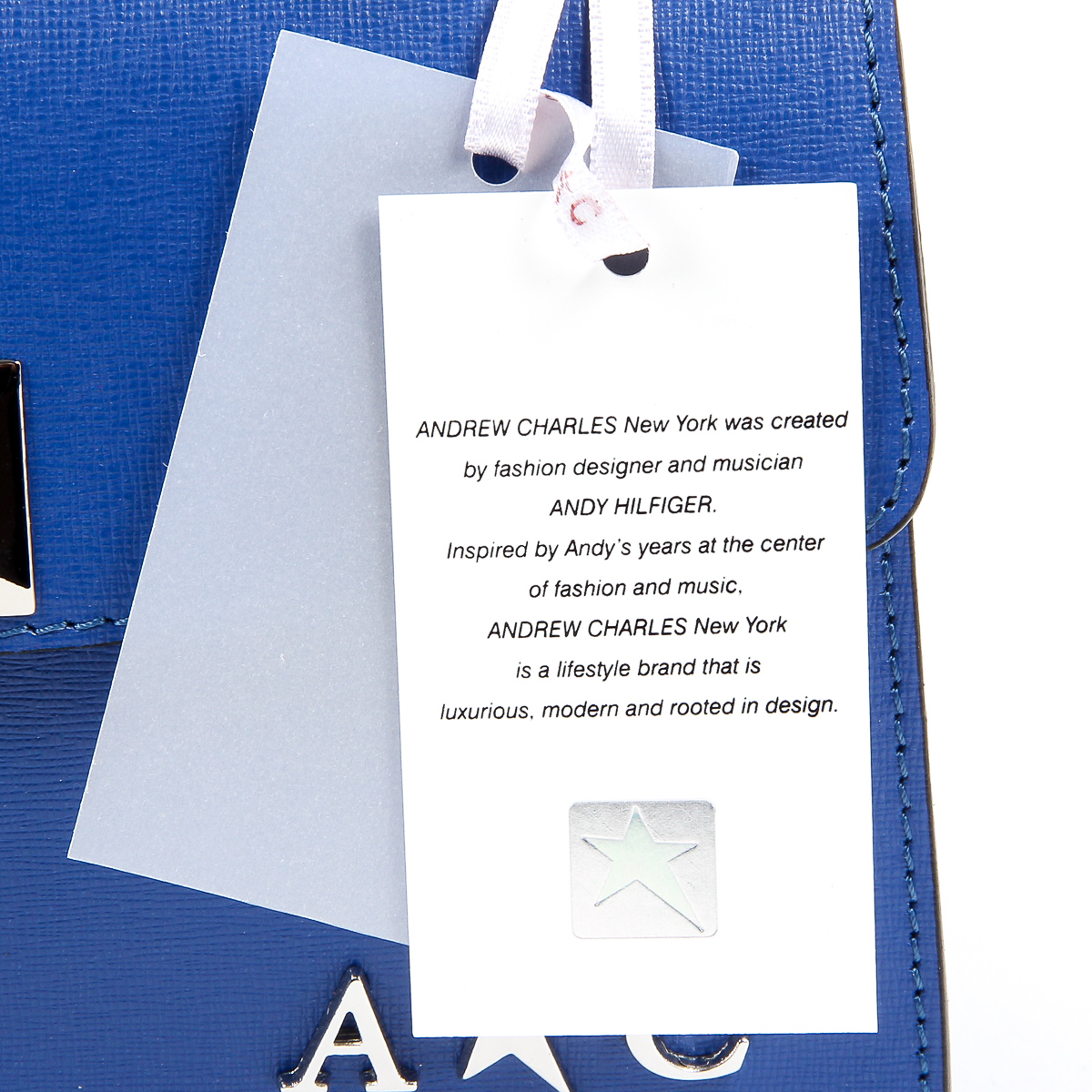 Borsa a mano da donna Andrew Charles blu MELODY