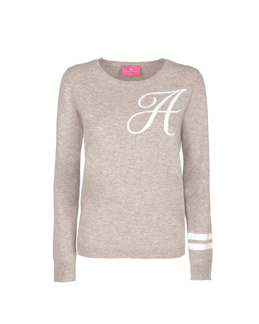 Maglione girocollo in cashmere - Cammello