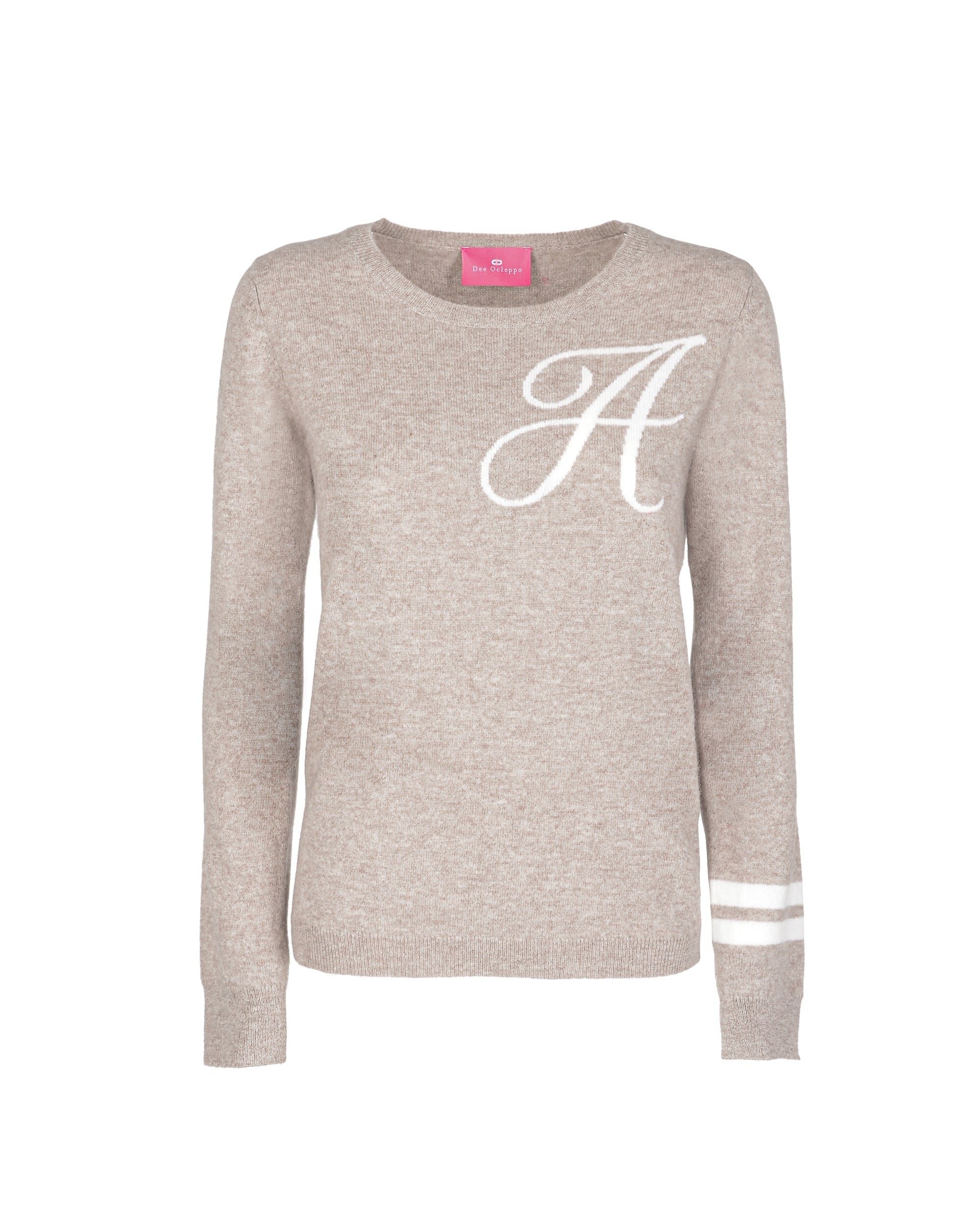 Maglione girocollo in cashmere - Cammello