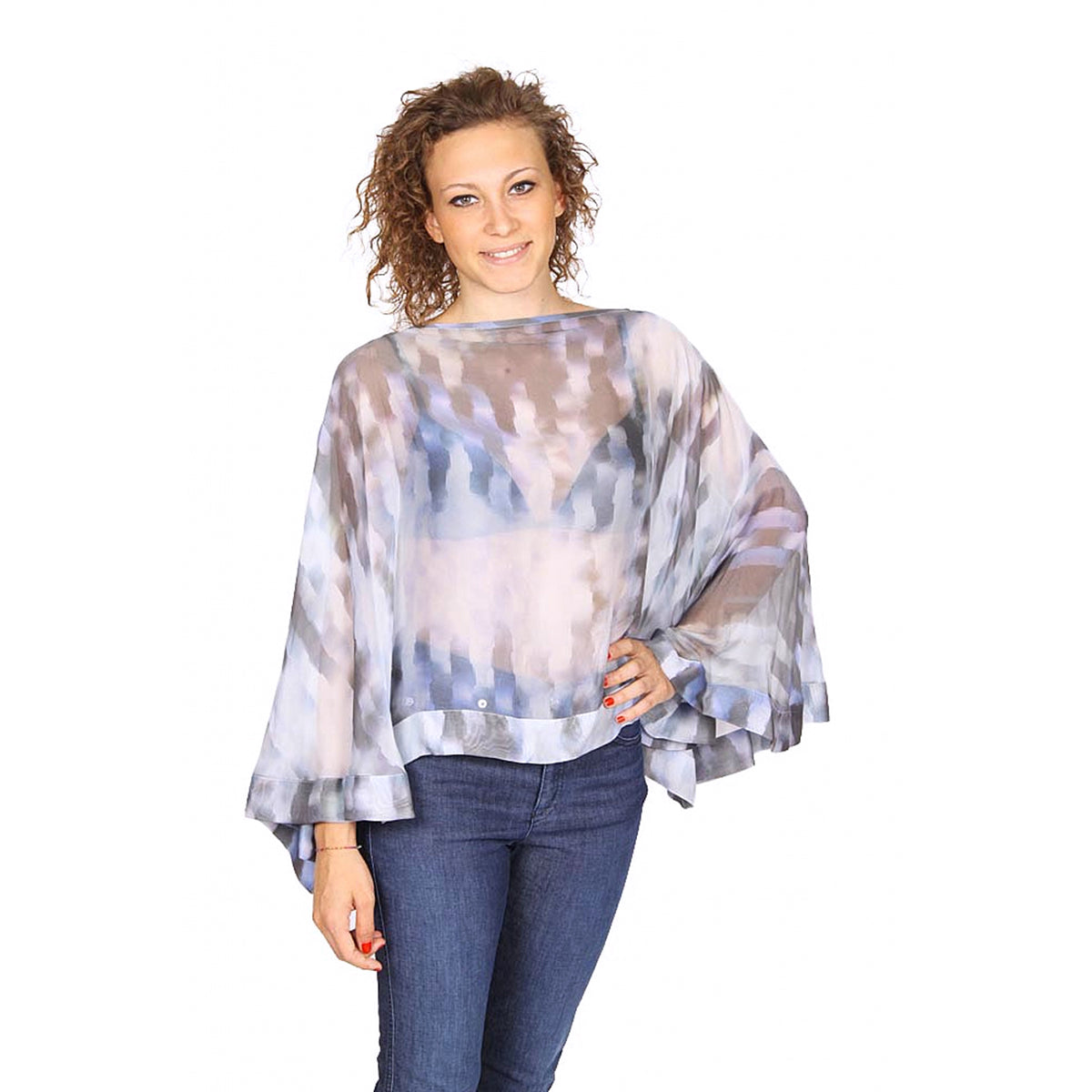 Poncho da donna Armani Collezioni RMX10T RM508 010