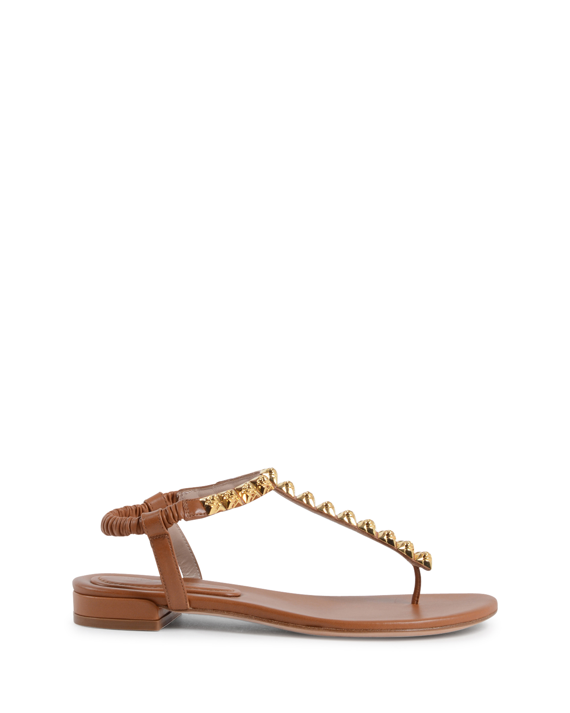 Sandalo piatto da donna Stuart Weitzman Tan ESME