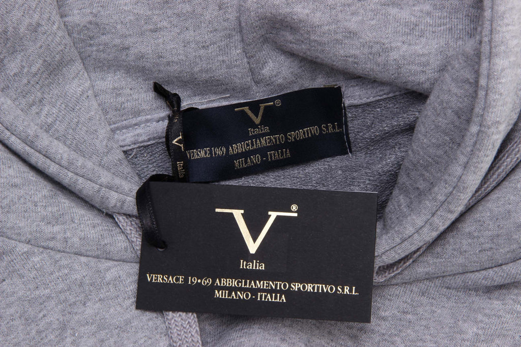 Felpa con cappuccio da uomo V 1969 Italia ART. 4467 GRIGIO CHIARO