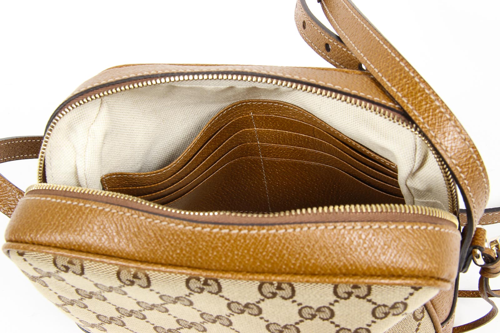 Borsa a mano Gucci Bree Original GG Canvas Mini Messenger da donna