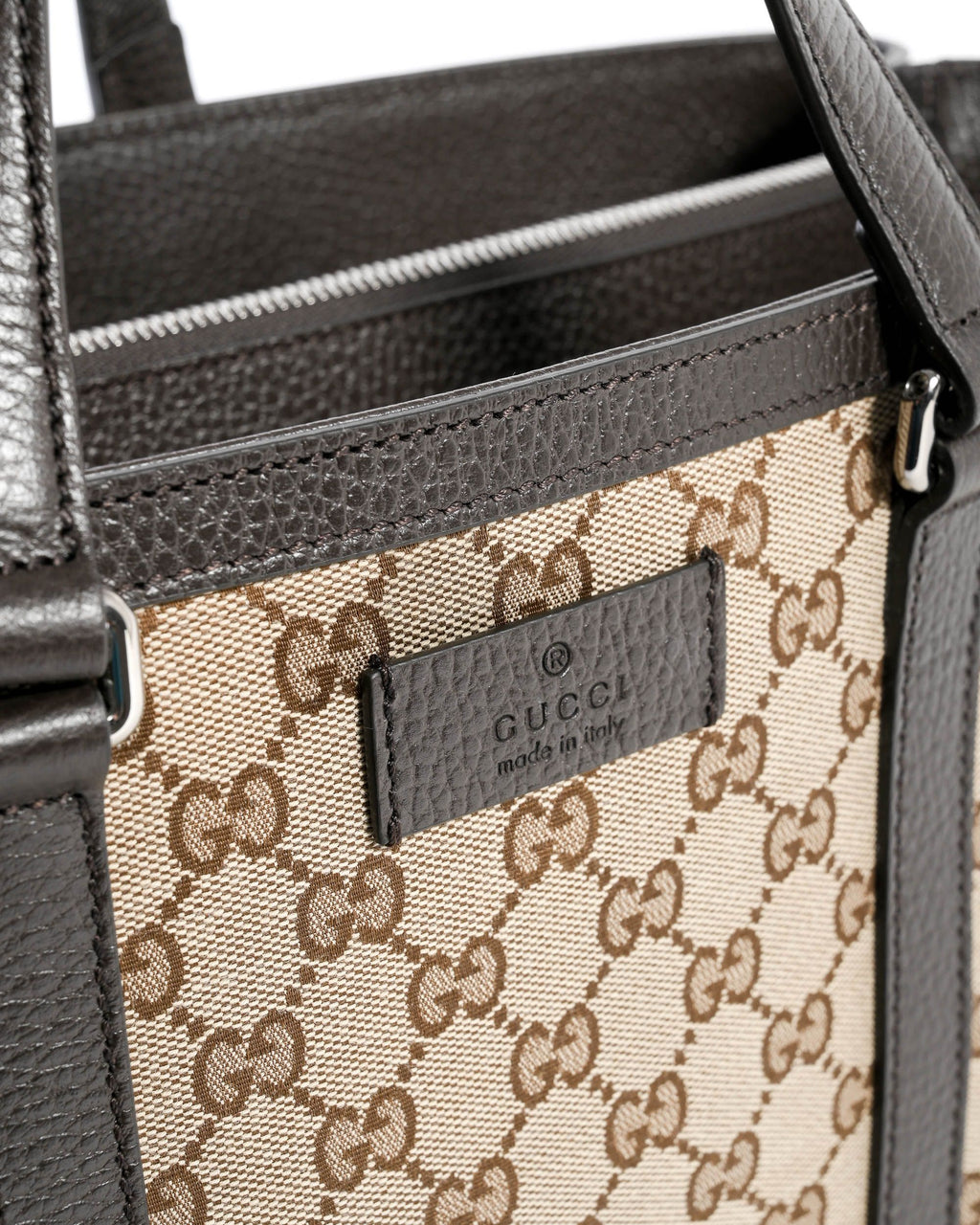 Gucci GG Original borsa shopper in tela con cerniera 449169 KY9KN 9896